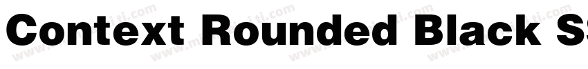 Context Rounded Black SSi Black字体转换